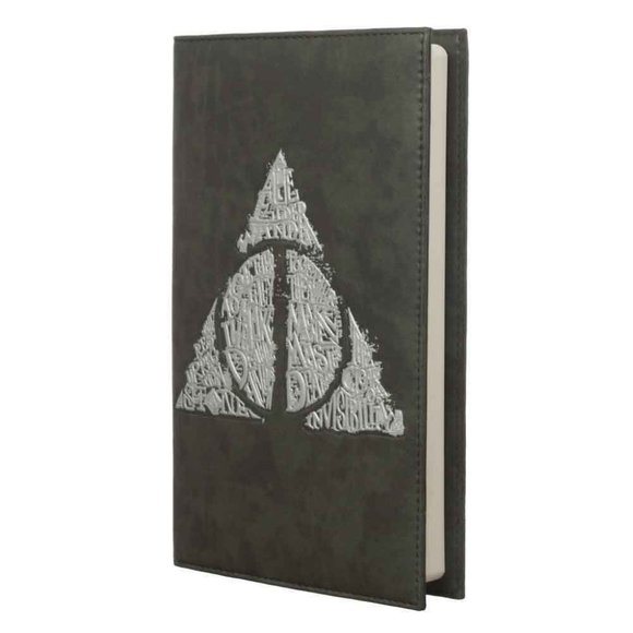 Harry Potter Deathly Hallows Embossed Journal with Elder Wand Pen - Picture 3 of 11